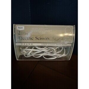 Electric Scissors 2-SPEED Model 25 2177 with Storage Case Vintage Sears
